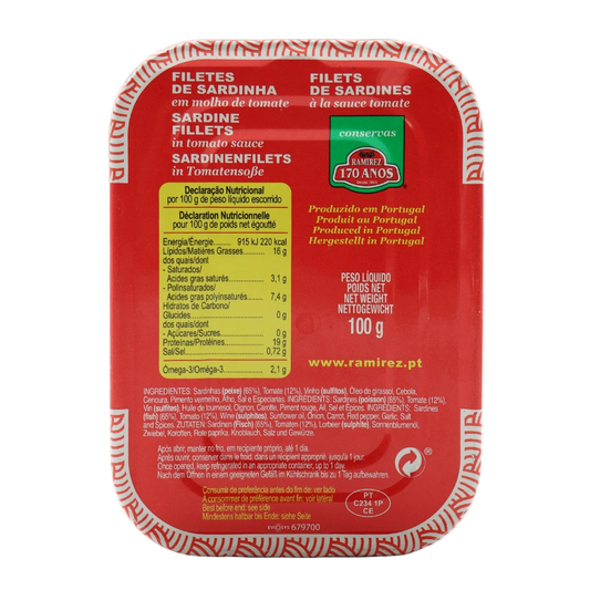 Filety z sardynki bez ości w sosie pomidorowym