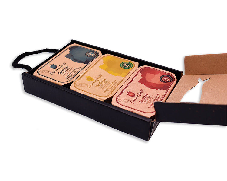 Campo Santos Sardine Tasting Pack, 3 x 120g tins