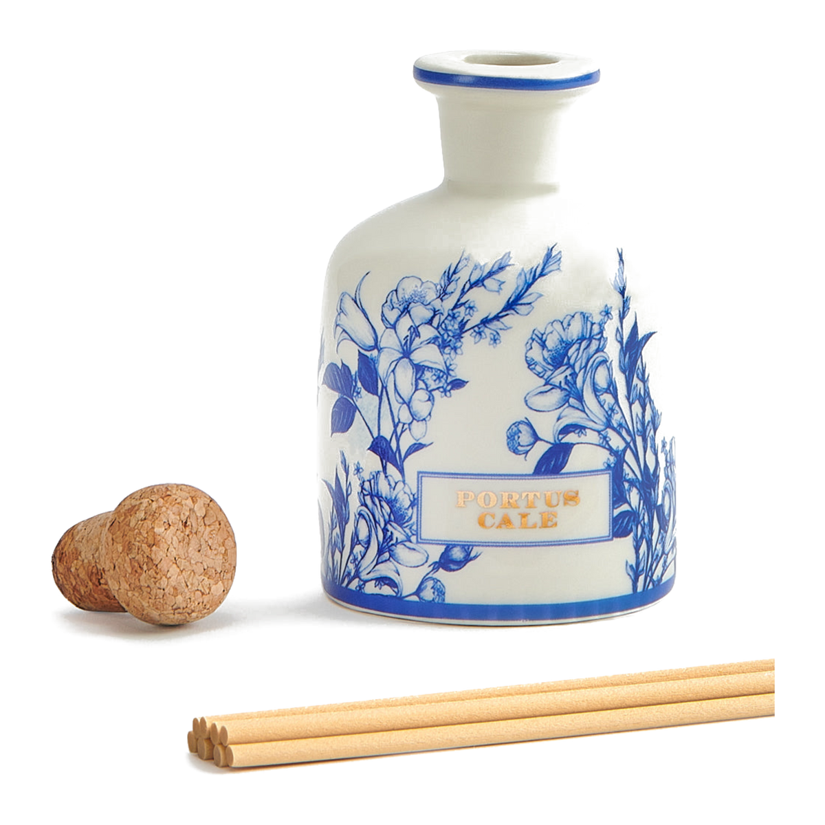 Portus Cale Gold & Blue Ceramic Fragrance Diffuser 100ml – alternate official view