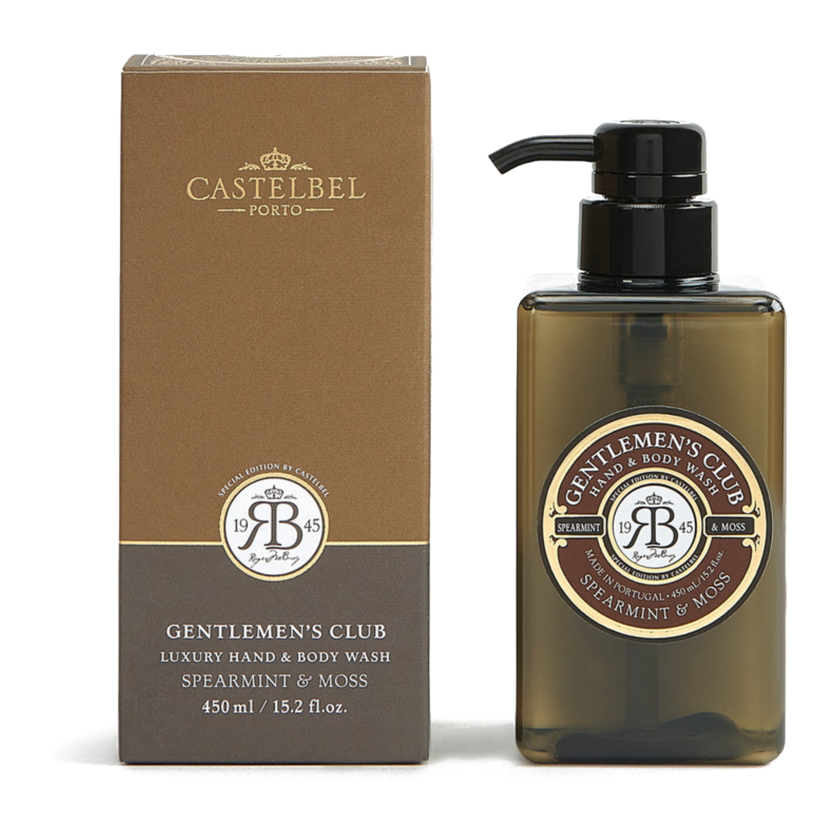 Castelbel Gentlemen's Club Spearmint & Moss Hand & Body Wash 450ml