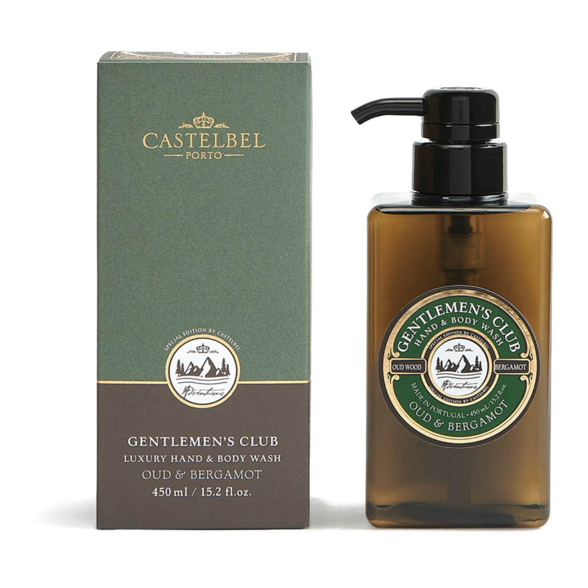 Gentlemen's Club Oud & Bergamot Hand Body Wash 450ml