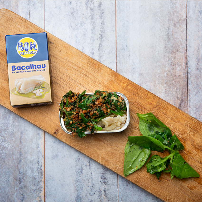 Bacalhau (Codfish) in Extra Virgin Olive Oil and Garlic