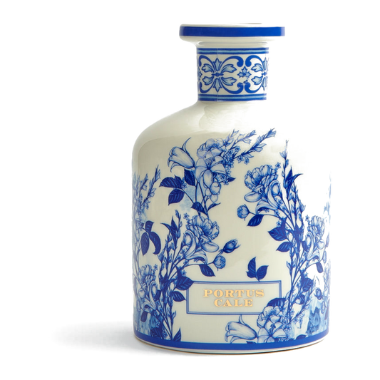 Portus Cale Gold & Blue Ceramic Diffuser Bottle 2L – Empty