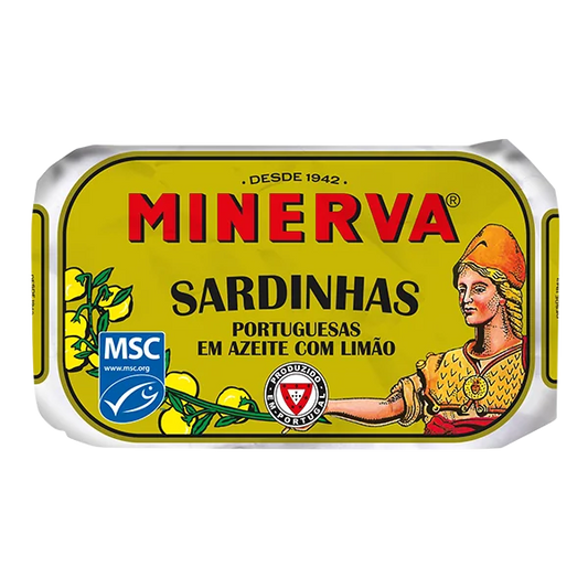 Sardynki Minerva w oliwie z oliwek i cytrynie