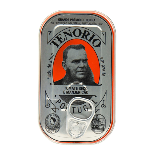 Tenorio Filety z tuńczyka w oliwie z oliwek z bazylią i suszonym pomidorem