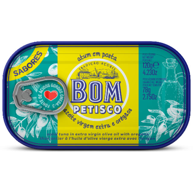 Bom Petisco Tuna in Extra Virgin Olive Oil and Oregano