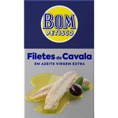 Bom Petisco Portuguese mackerel fillets in extra virgin olive oil