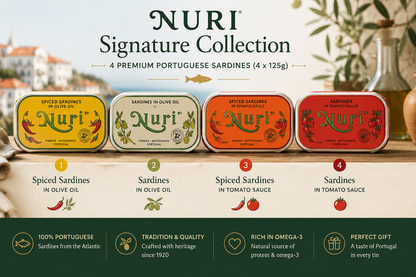 Kolekcja NURI Signature – 4 premium sardynki portugalskie (4 × 125g)