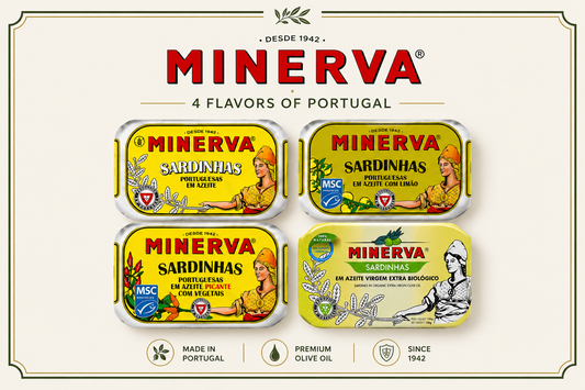 Minerva portugalskie sardynki w oliwie z oliwek Degustacion (4 x 120g)