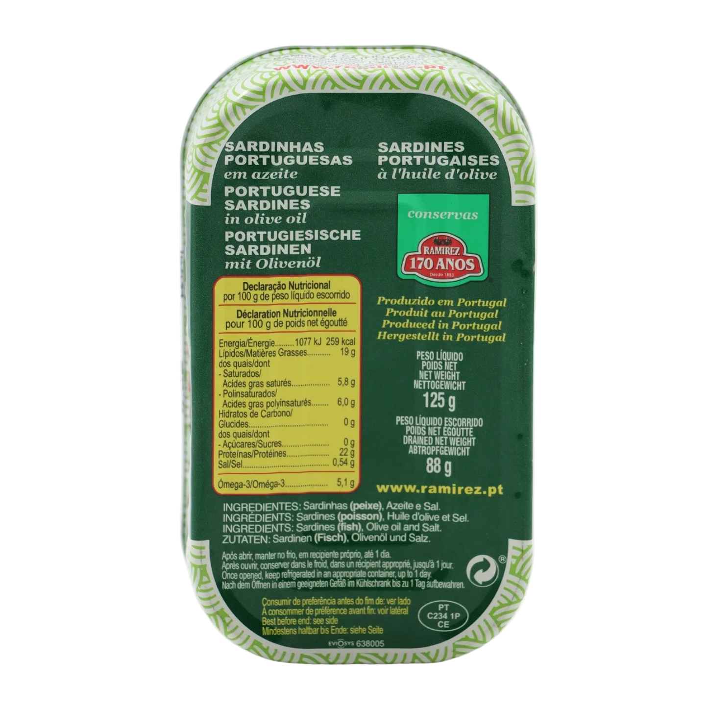 Ramirez Portugalskie Sardynki w Oliwie z Oliwek