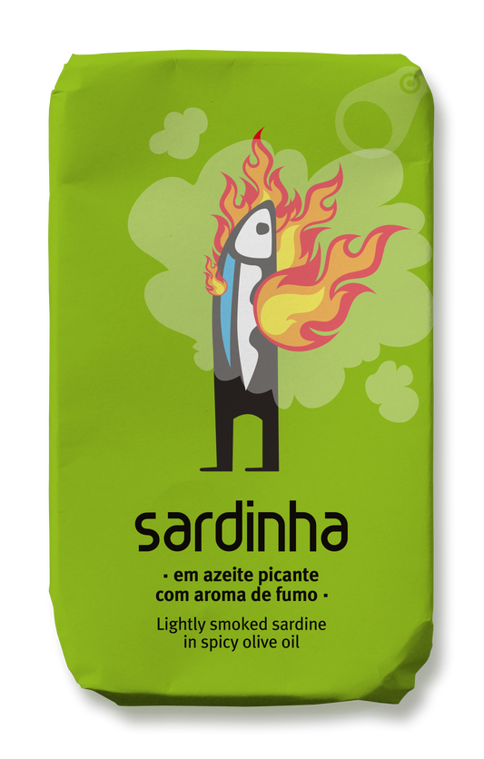 Sardinha spicy Portuguese sardines in olive oil with smoke aroma – tin